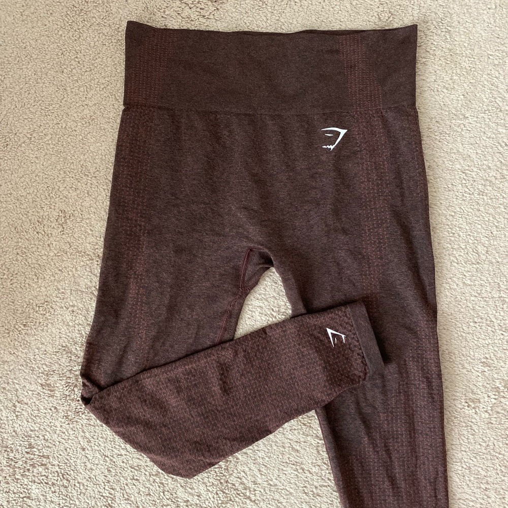 Gymshark Vital Seamless Legging M Maroon Marl